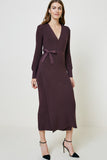 Sweater Wrap Maxi Dress