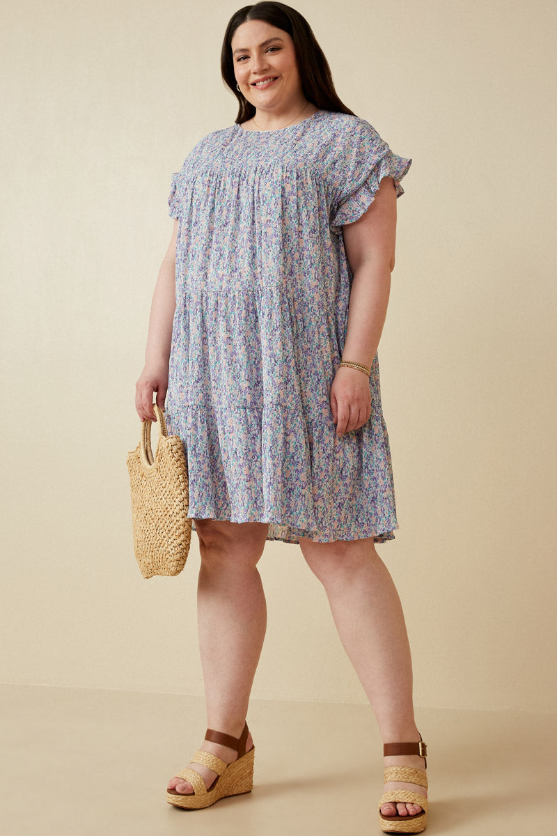 Womens Floral Ruffle Dress | Mommy and Me Lavender / 3XL Lavender *Women's Dresses Casual Dresses Hayden Girls Womens Floral Ruffle Dress | Mommy and Me Lavender / 3XL Lavender *Women's Dresses Casual Dresses Hayden Girls