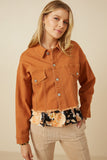 HY7510W Rust Plus Brushed Stretch Twill Cropped Jacket Front