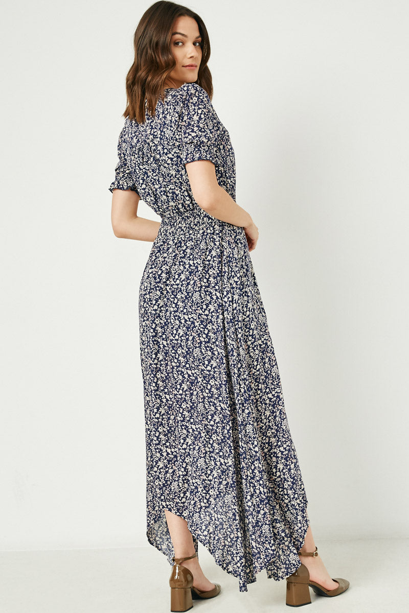 Boho Floral Maxi Dress | Boho Inspired Inclusive Outfits Navy / L Navy *Women's Dresses Casual Dresses Hayden Los Angeles Boho Floral Maxi Dress | Boho Inspired Inclusive Outfits Navy / L Navy *Women's Dresses Casual Dresses Hayden Los Angeles