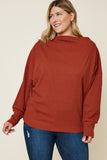 Ribbed Side-Zip Knit Top