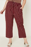 Stripe Drawstring Pants