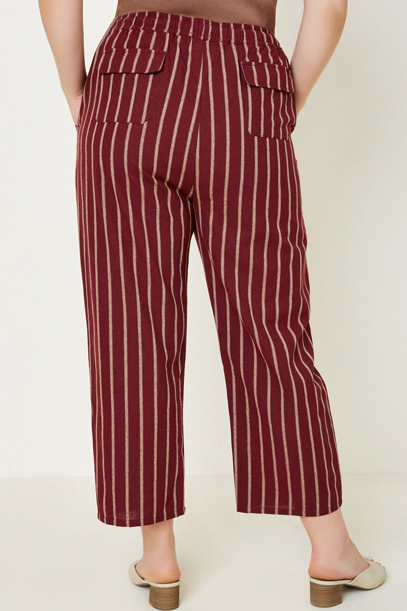 Stripe Drawstring Pants