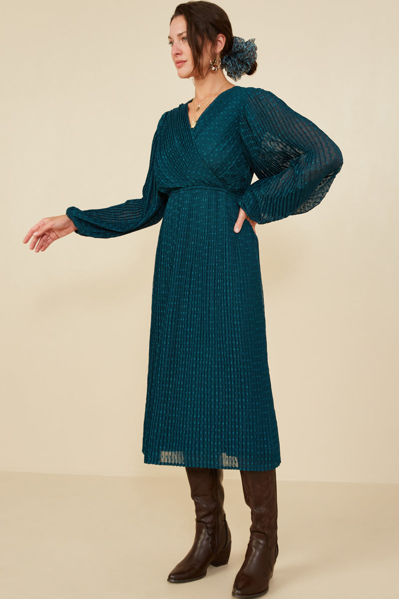 woman boho pleated dress SHEIN Women Vintage Floral V-Neck Pleated Long Sleeve Long Dress, Suitable For Spring/Summer Autumn Boho Chic Dress,XL