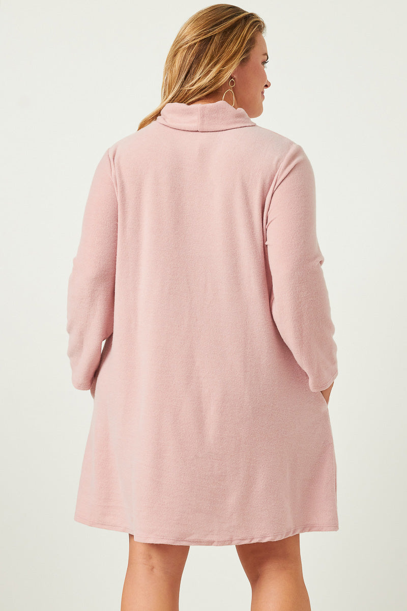 Turtle Neck Long Sleeve Dresses For Women