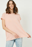 HDY2578 Blush Womens Twist Back Sleeveless Knit Top Gif