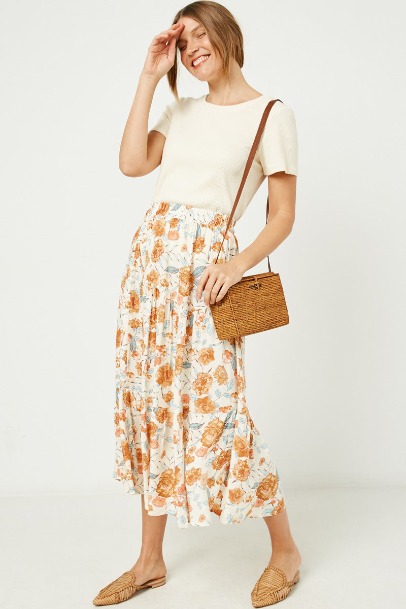 HJ3359 Mauve Womens Textured Rib Short Sleeve Knit Top Back