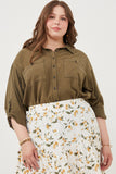 Garment Dyed Tencel Button Up Shirt