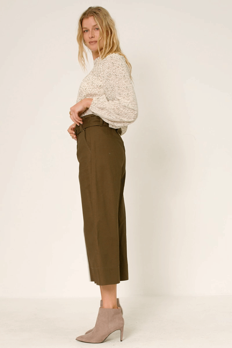 Ditsy Print Smocked Detail Long Sleeve Top