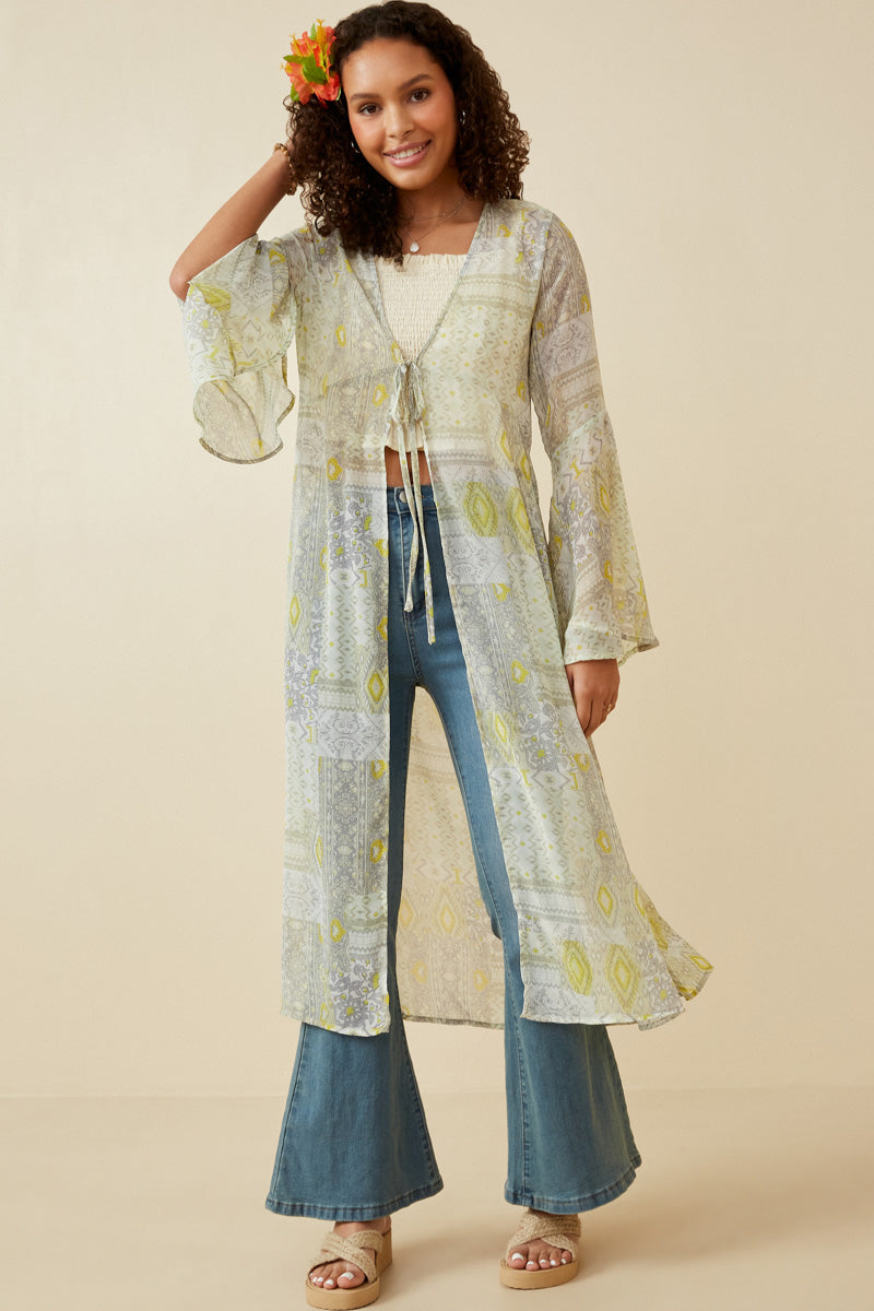 sheer duster dress Phantom Serpent Sheer Duster