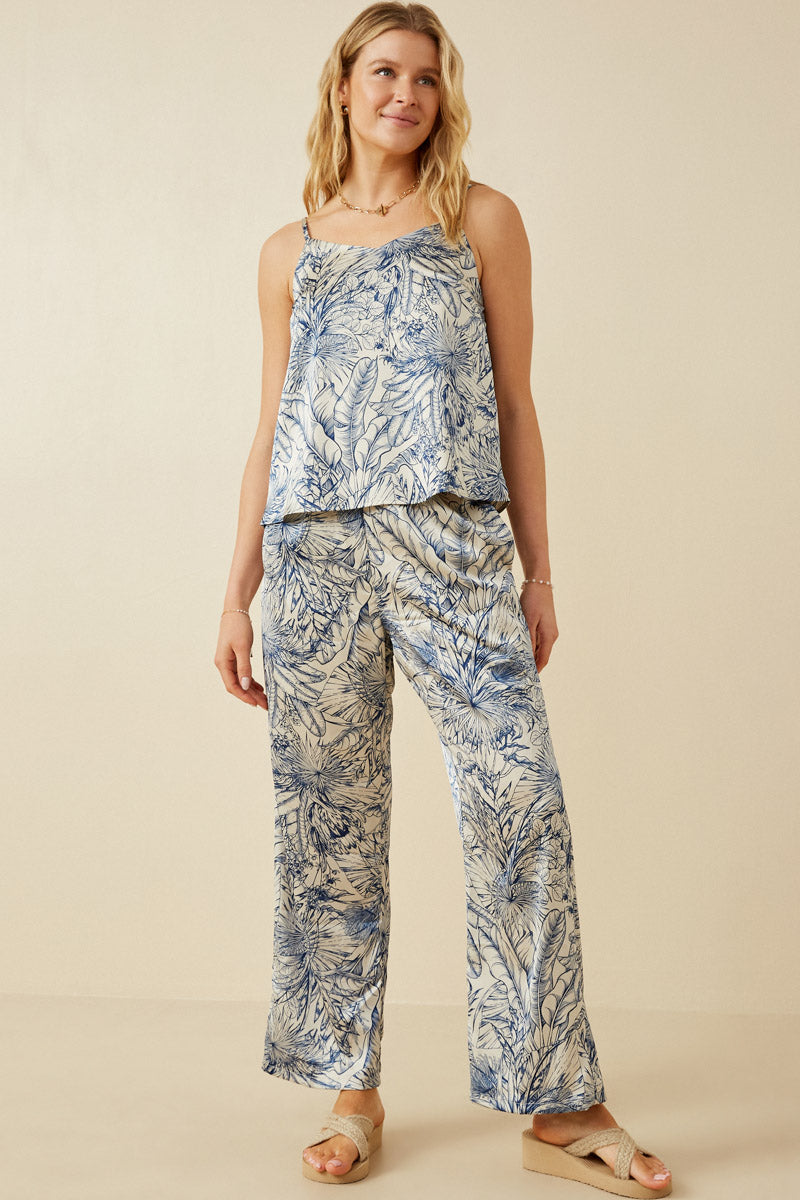 Floral Print Sheen Cami