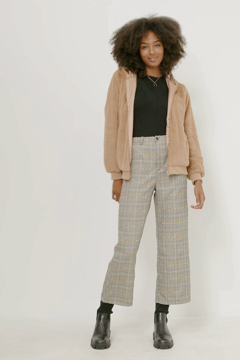 Soft Fleece Hooded Zip Up Jacket