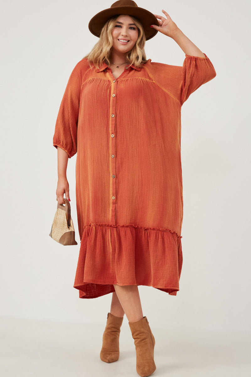 long sleeve rust orange dress Rust Orange Long Wrap Dress, Bridesmaid Dress, Cocktail Dress, Wedding Guest Dress, Maxi Party Dress, Formal Dress, Prom Dress