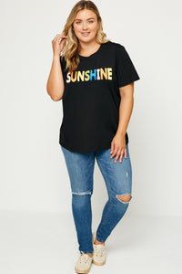 HY1157 Off White Womens Sunshine Flocked T Shirt Back