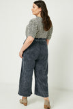 Plus Mineral Washed Paper Bag Trousers Back