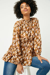 Tie Neck Tiered Tunic