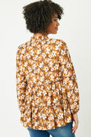 Tie Neck Tiered Tunic