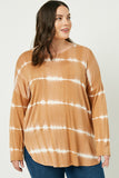 Tie Dye High Low Long Sleeve Dolman