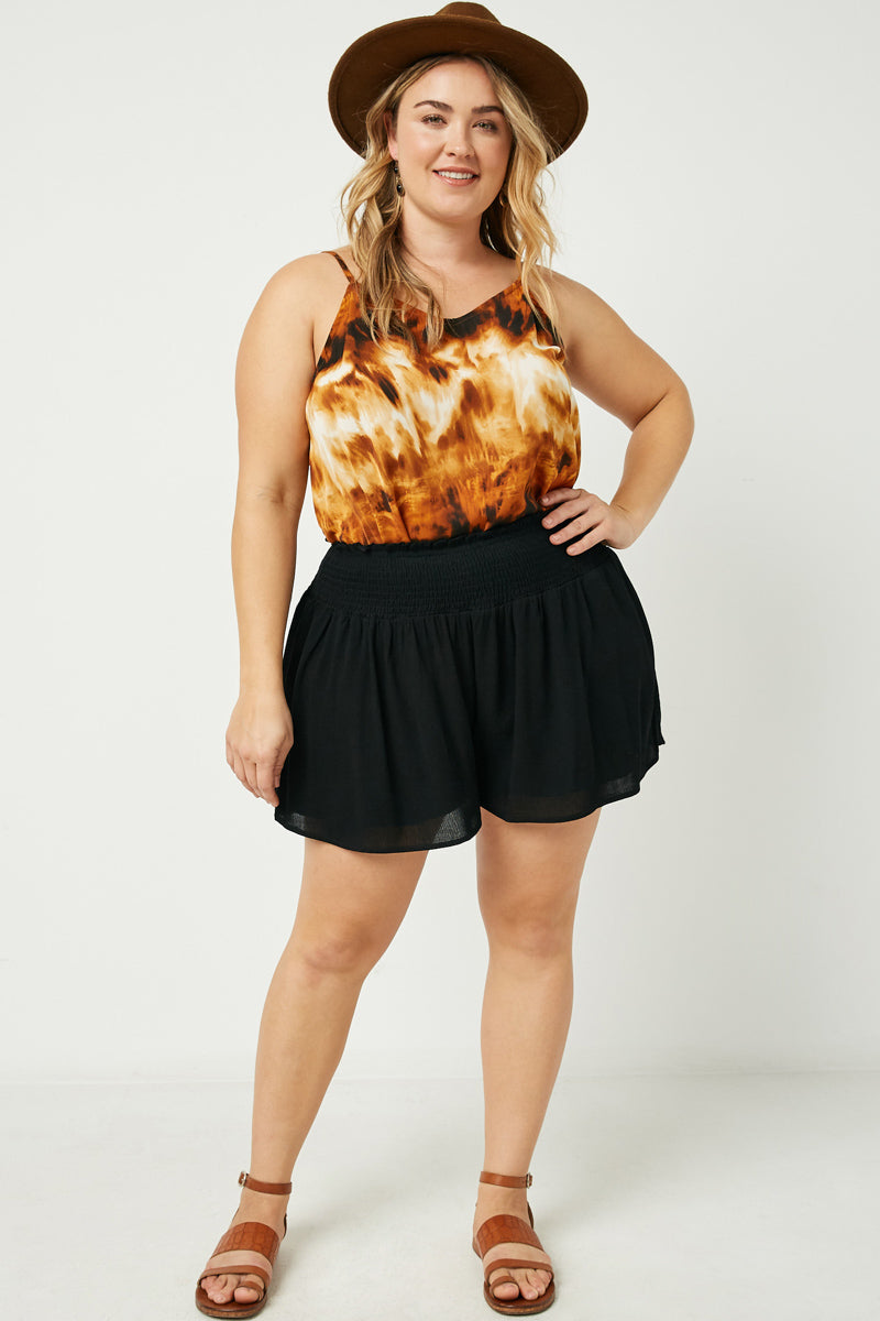 Smocked Waist Soft Short