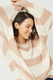 Striped Loose Knit Summer Sweater