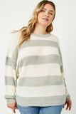 Striped Loose Knit Summer Sweater