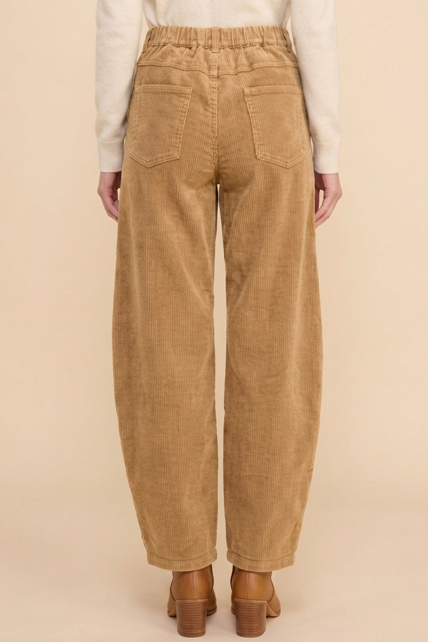 Straight Leg Relaxed Fit Corduroy Pants