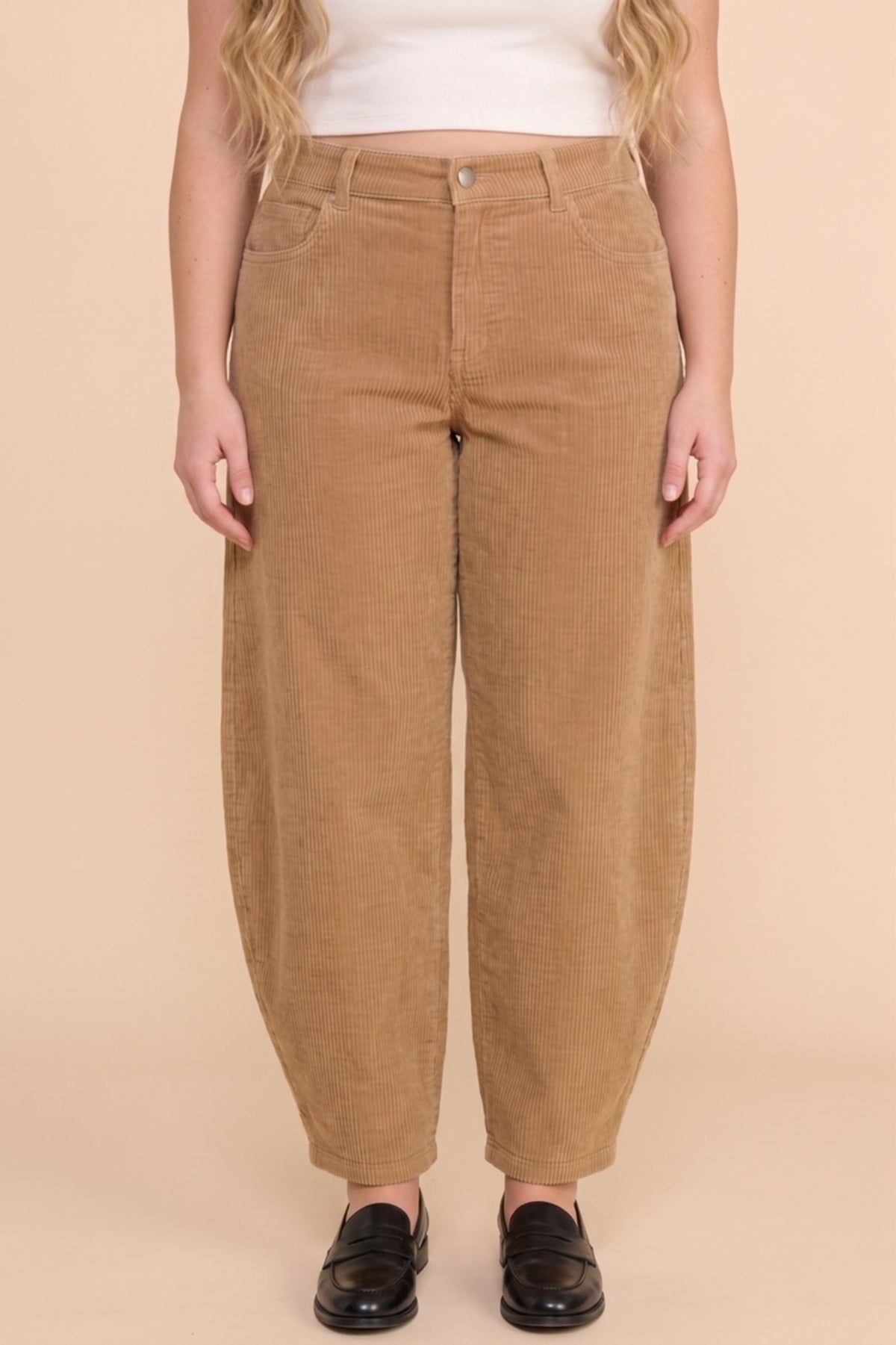 Straight Leg Relaxed Fit Corduroy Pants