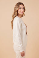 Terrier Graphic Knit Sweater Top