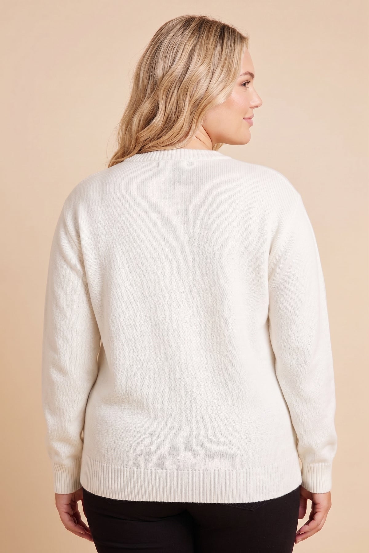 Terrier Graphic Knit Sweater Top