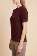 Brushed Soft Knit Banded T Shirt