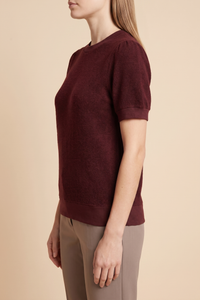 Brushed Soft Knit Banded T Shirt