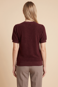 Brushed Soft Knit Banded T Shirt