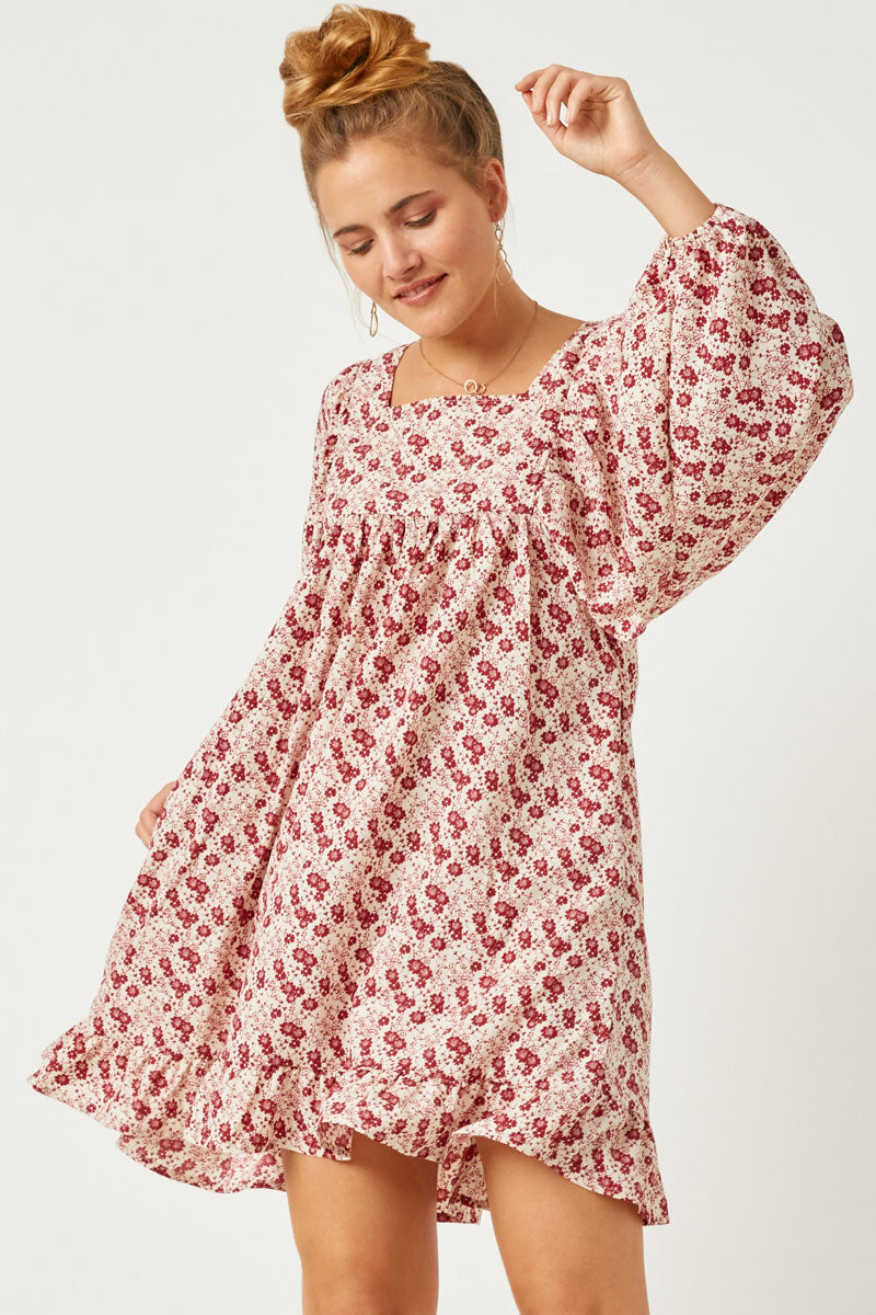 Floral Print Tunic Dress