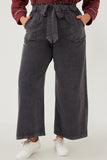 Garment Dyed Tencel Wide Leg Pant