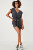 Garment Dyed Tencel Paperbag Shorts