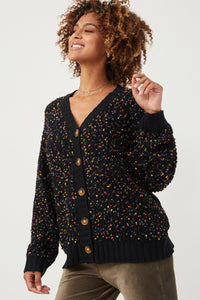 Ladies Popcorn Knit Cardigan Sweaters | Boho Inspired Inclusive