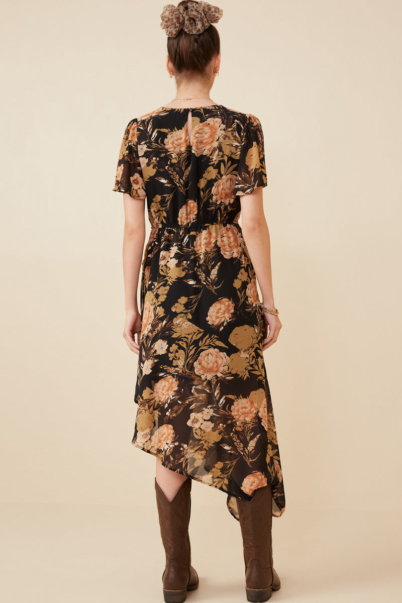 cinch front midi dress Maurices Plus Size Women's Bare Floral Cutout Cinch Front Midi Dress Beige Size 0X