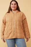 Quilted Zip Up Padded Jacket