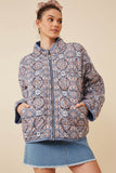 Antique Printed Quilted Padded Jacket