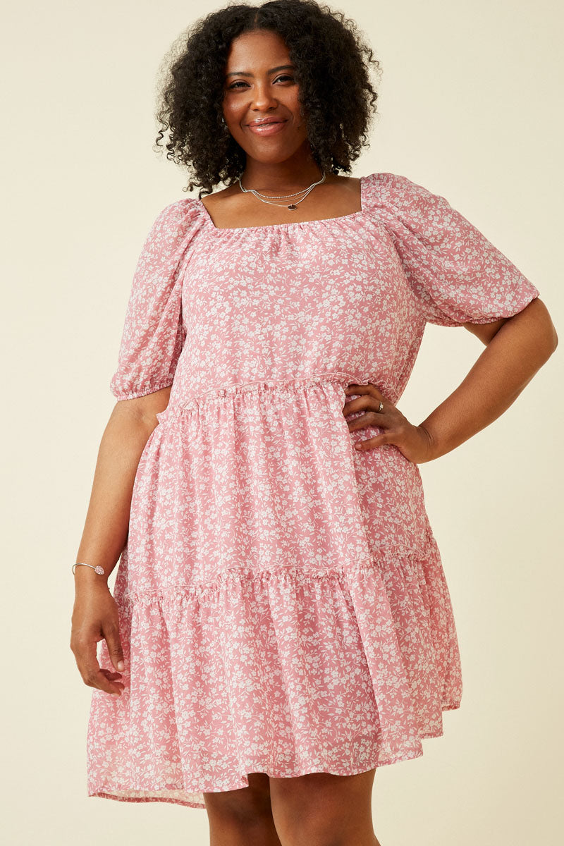 Ditsy Floral Ruffled Tier Dress