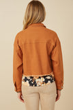 HY7510W Rust Plus Brushed Stretch Twill Cropped Jacket Gif