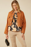 HY7510W Rust Plus Brushed Stretch Twill Cropped Jacket Full Body