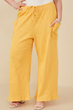Patch Pocket Relaxed Washed Waffle Knit Pants