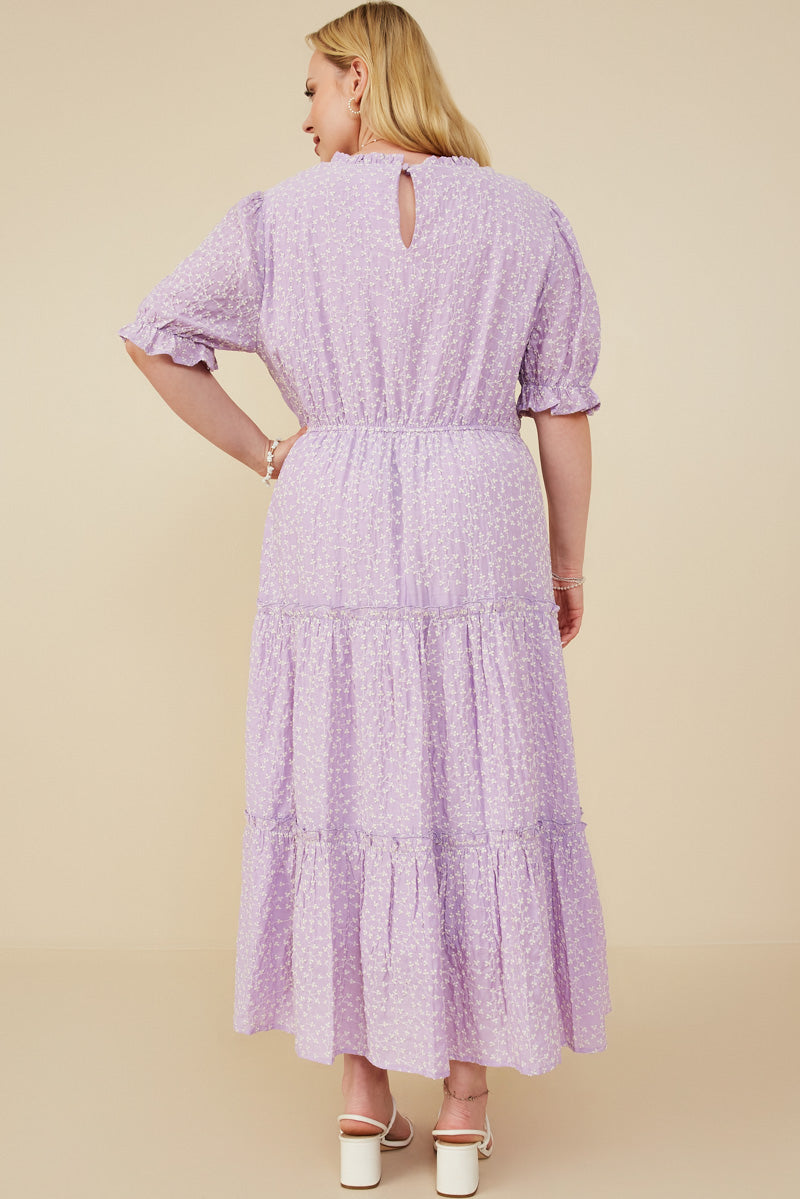 Embroidered Tiered Dress for Women | Boho Inspired Inclusive Outfits Lavender / M Lavender *Women's Dresses Casual Dresses Hayden Los Angeles Embroidered Tiered Dress for Women | Boho Inspired Inclusive Outfits Lavender / M Lavender *Women's Dresses Casual Dresses Hayden Los Angeles