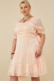 Womens Textured Shimmer Tie Detail Dress