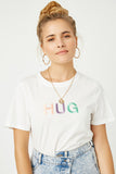 Hug Embroidered Graphic Tee